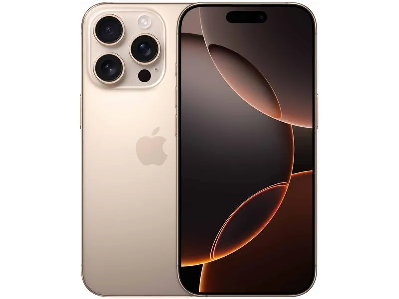Apple iPhone 16 Pro 128GB Titânio-deserto 6,3" 48MP iOS 5G
