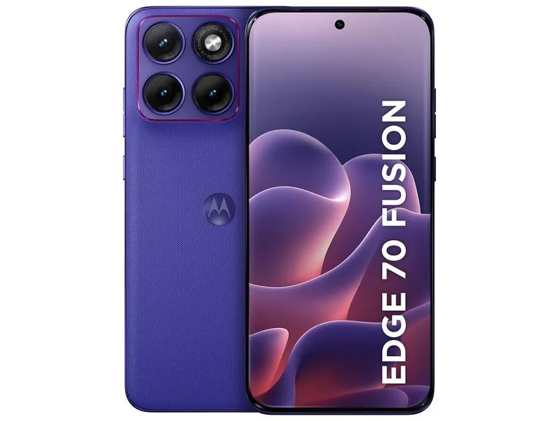 Smartphone Motorola Edge 70 Fusion+ 256GB 5G 24GB RAM Roxo 6,8" Câmera Tripla + Selfie 50MP