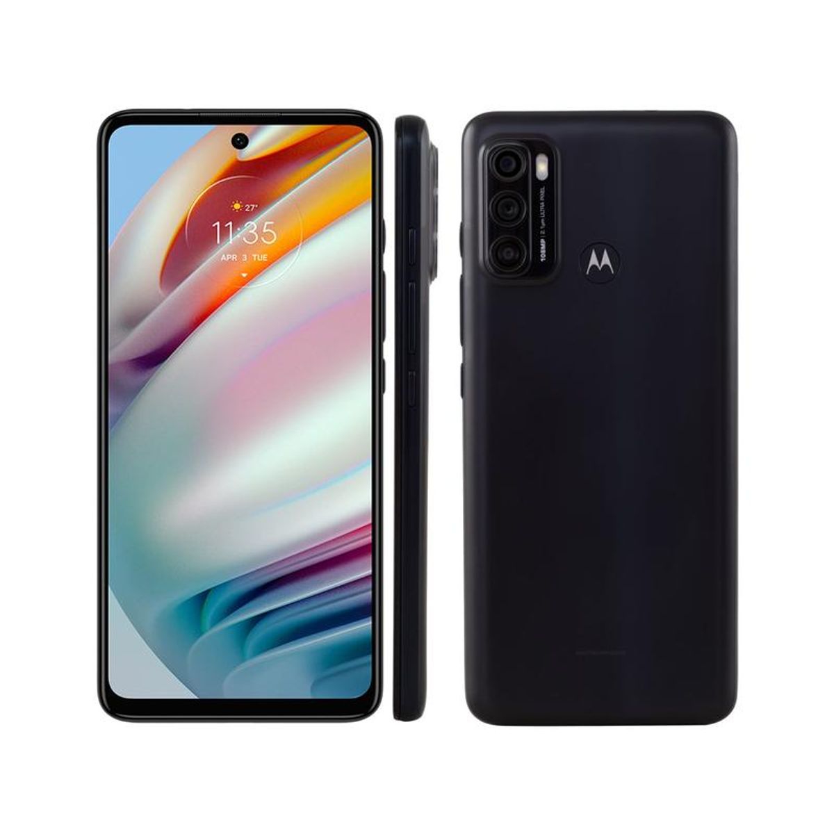 Smartphone Motorola Moto G60 128GB Preto 4G 4GB RAM Tela 6,8” Câm. Tripla + Selfie 32MP