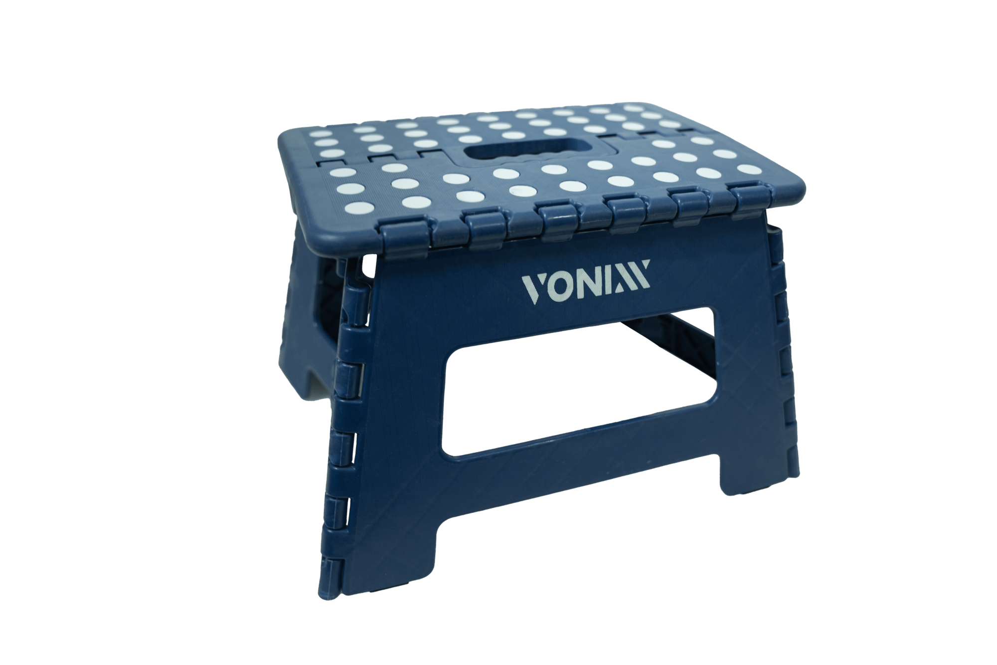 Banqueta Pl�stica Dobr�vel Vonixx Azul Resistente e Compacta para Uso Dom�stico e Profissional