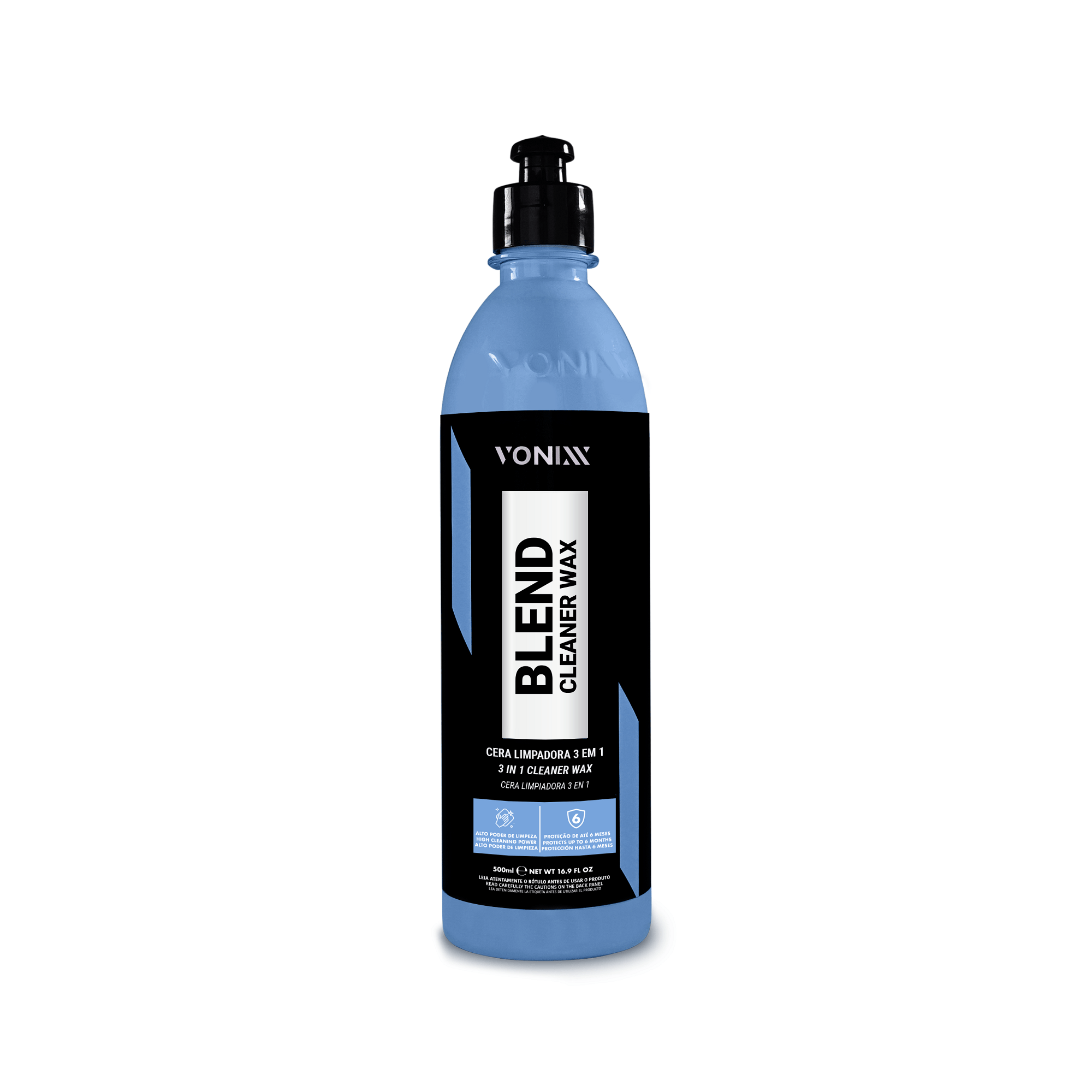 Cera Automotiva De Carnaúba Blend Cleaner Wax 3 em 1 Vonixx