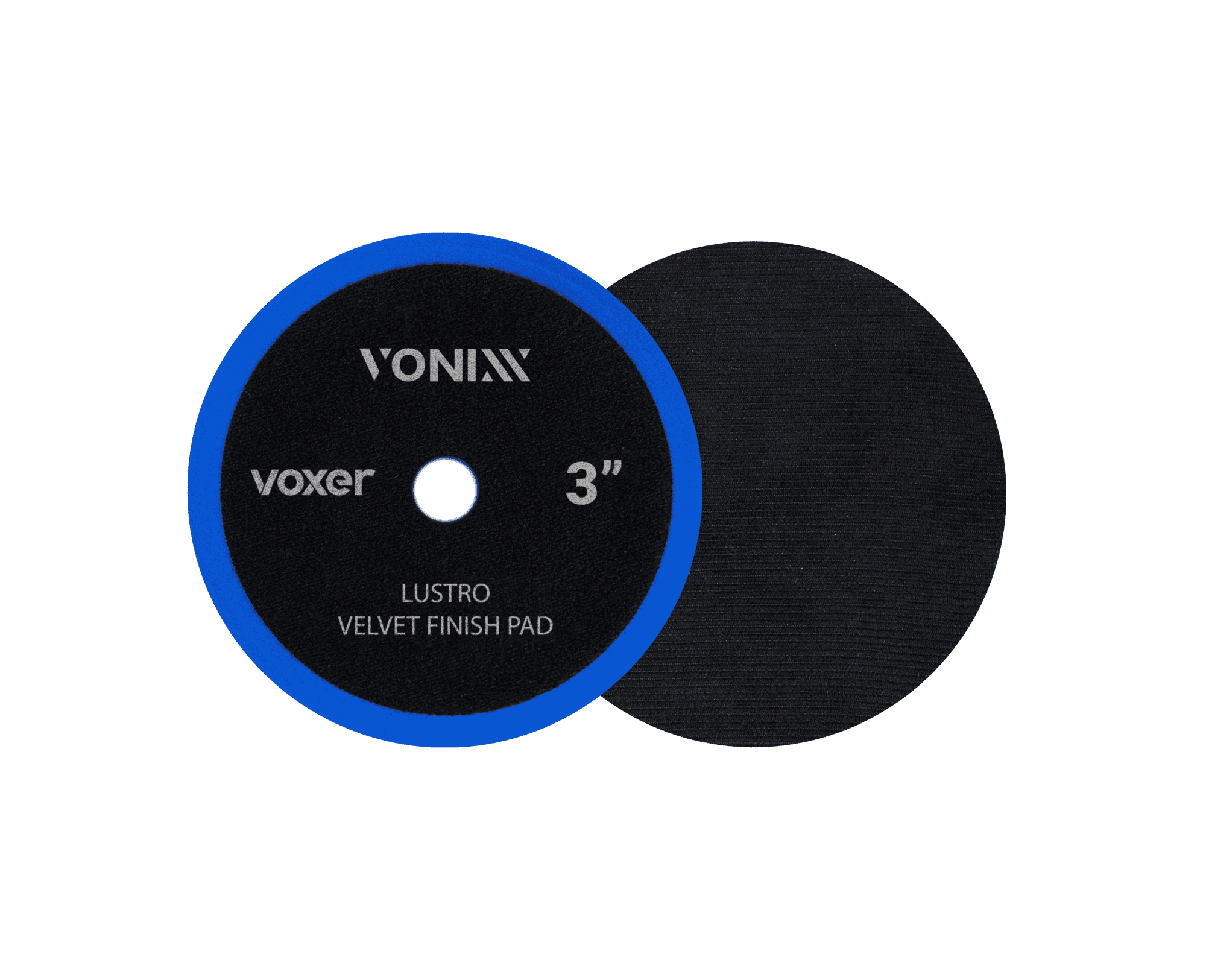 Boina de Veludo Voxer Preta Lustro para Polimento Automotivo 3 e 5 polegadas