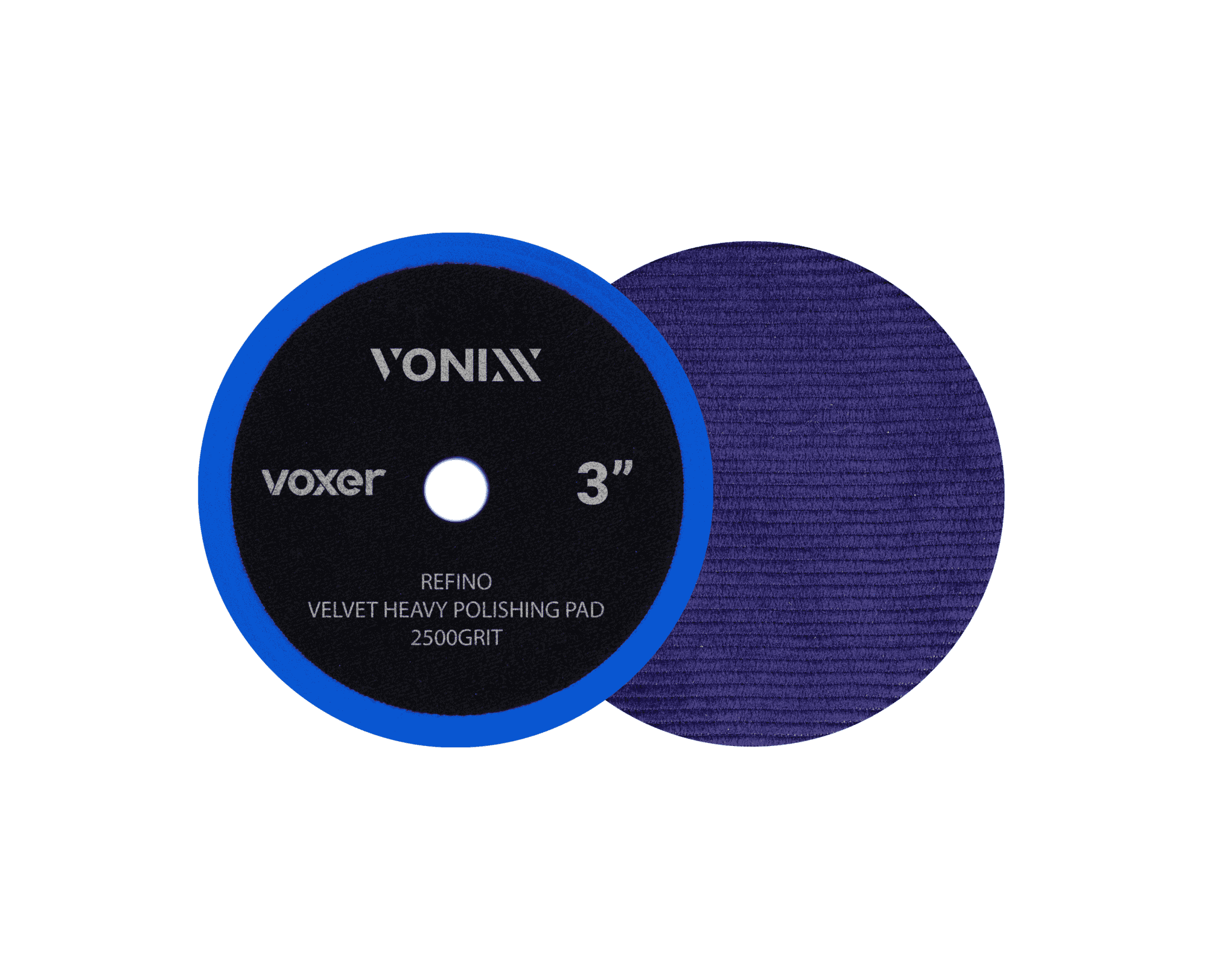 Boina Veludo Voxer Azul Refino 2500 Grit para Polimento de Alta Precis�o