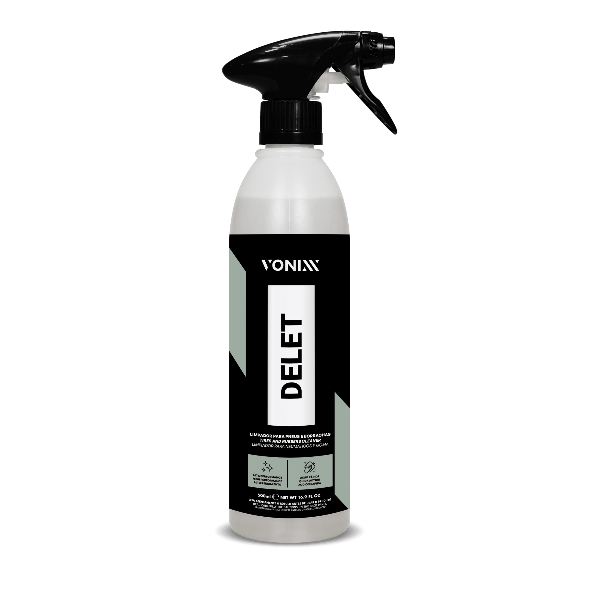 Delet Limpador Para Pneus E Borrachas 500Ml Vonixx