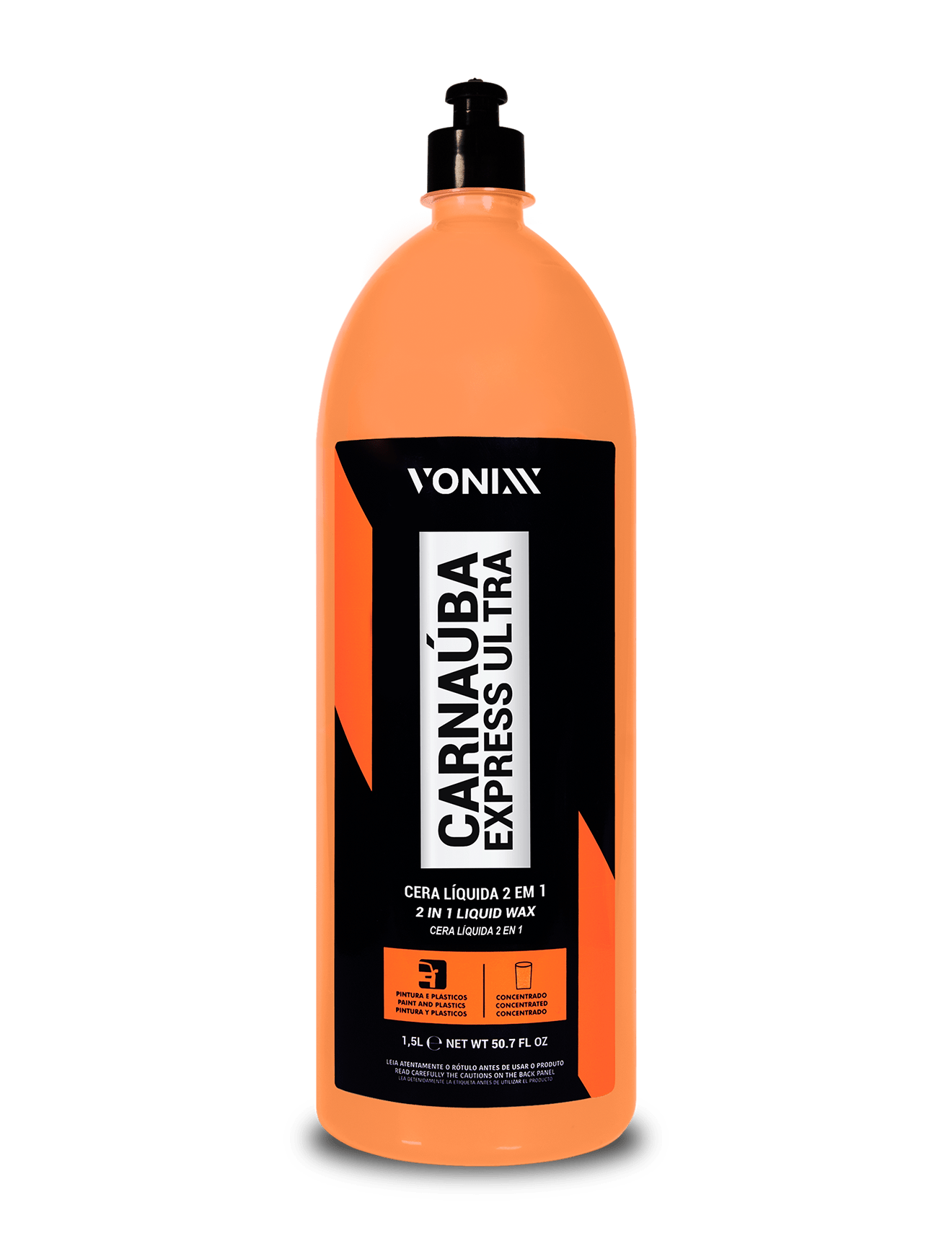Cera Líquida Automotiva Carnaúba Express Ultra 1,5l Vonixx