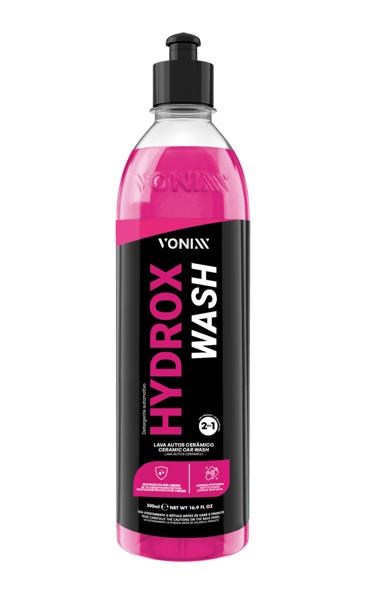 HYDROX WASH Detergente Automotivo 2 em 1 para Lava Autos com Prote��o Cer�mica