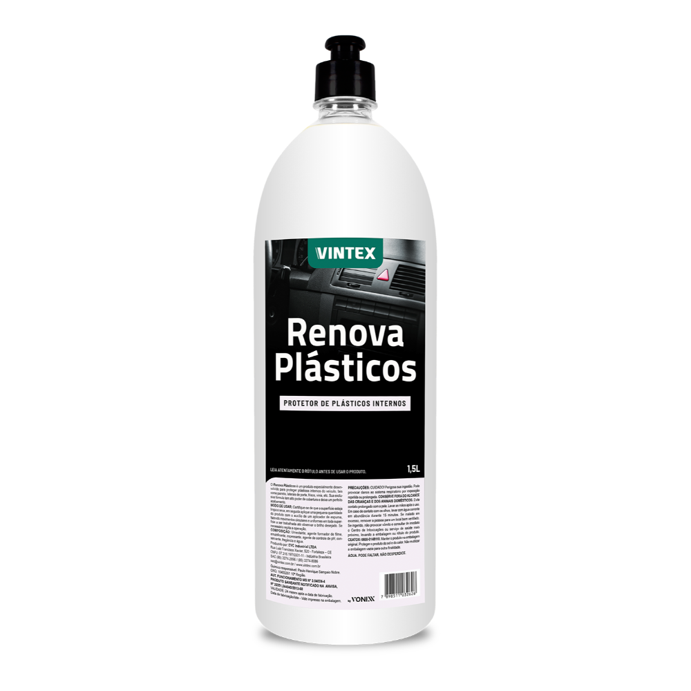 Renova Plásticos Revitalizador Brilho Proteção 1,5l Vintex
