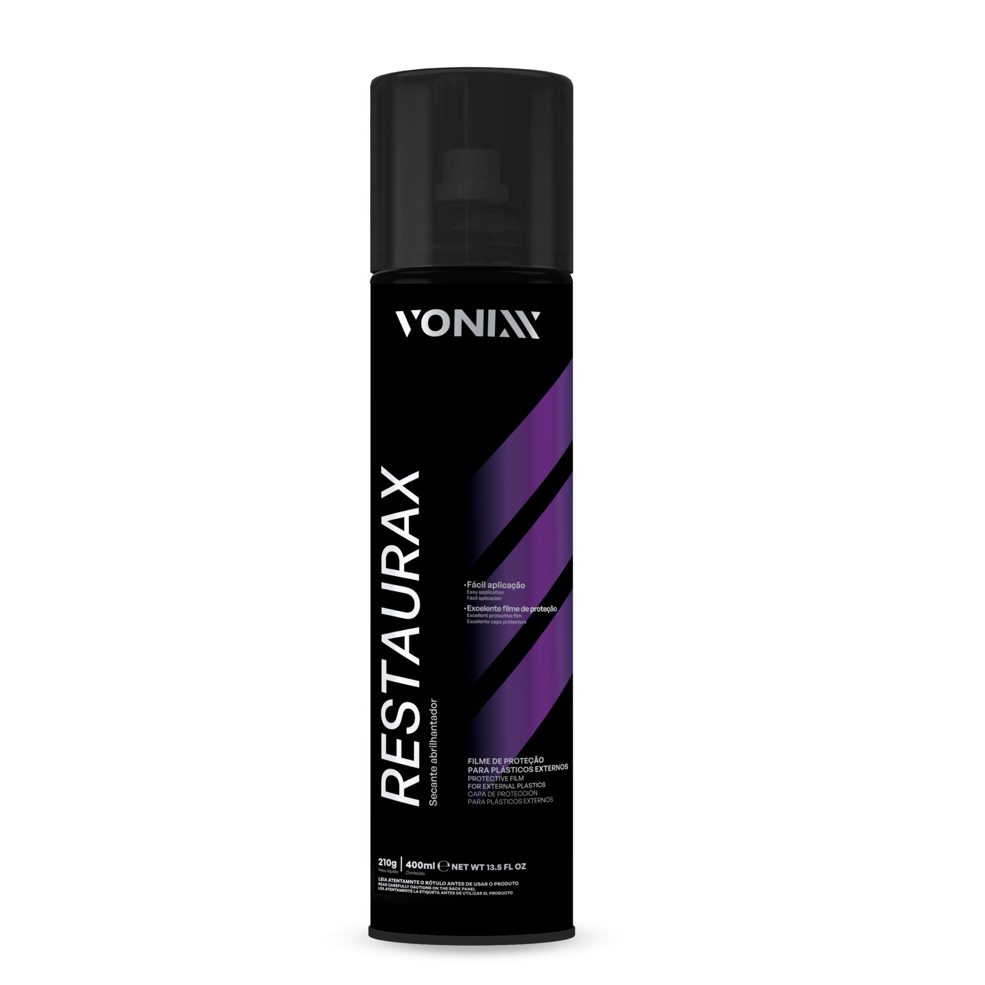 RESTARAX Aerossol Secante Abrilhantador para Pl�sticos Externos com F�cil Aplica��o