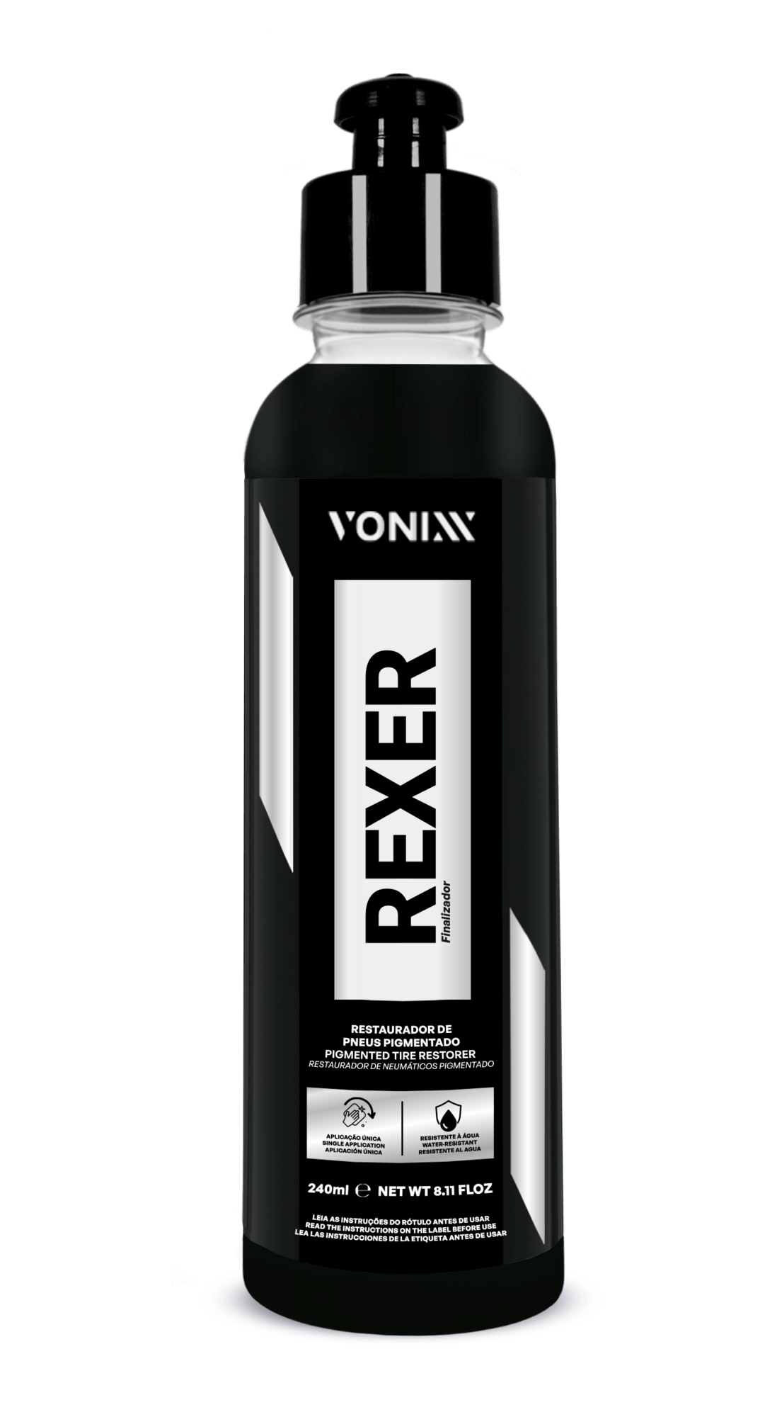 REXER Vonixx Restaurador de Pneus Pigmentado 240ml e 500ml
