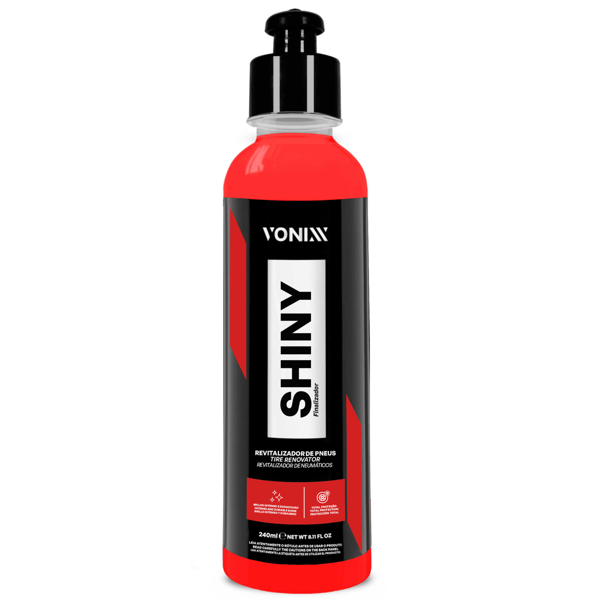SHINY Revitalizador de Pneus com Brilho Intenso e Prote��o Duradoura
