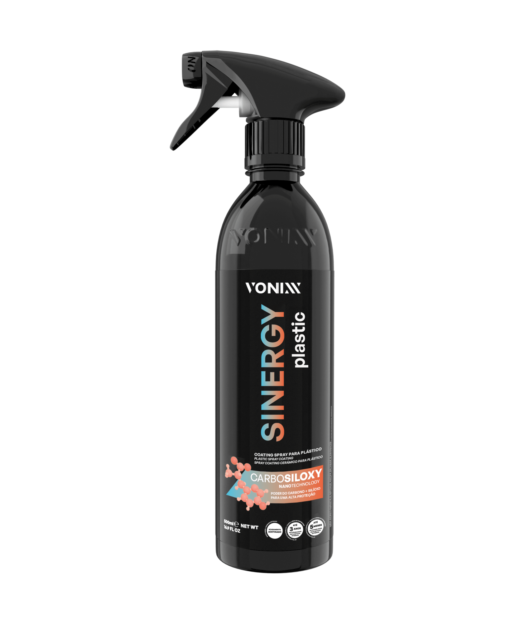 Vonixx Sinergy Plastic 500ml - Spray Protetor para Plásticos