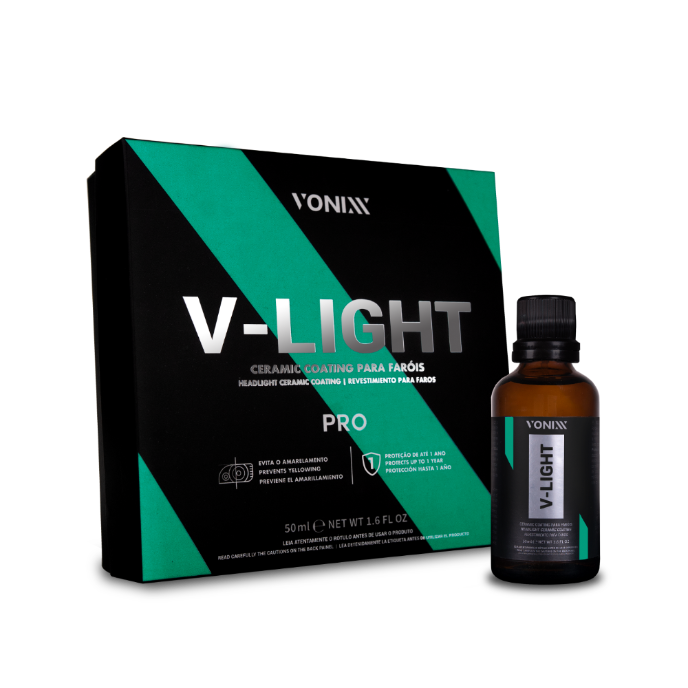 V-LIGHT PRO Revestimento Cer�mico para Far�is com Prote��o de 1 Ano e Antiamarelamento